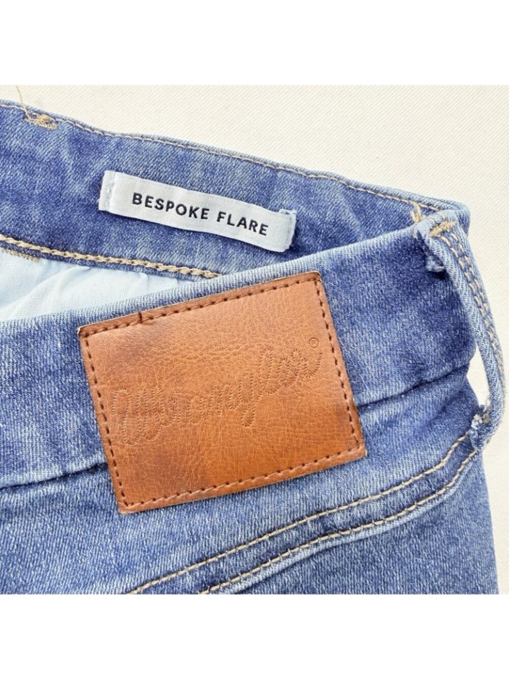 Wrangler Bespoke Flare Bootcut Wide Jeans Women Size 32 Cowboy Cowgirl Western - Picture 4 of 12